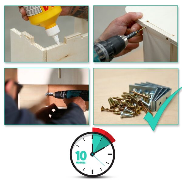 Citroen Berlingo L2 (XL) 2019+ dreifache Regaleinheit Fahrzeugeinrichtung Fahrzeugregale – Bild 5