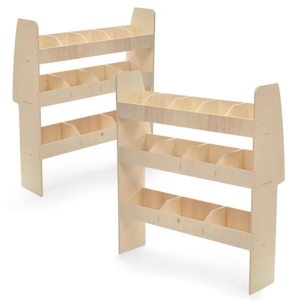 Ford Transit Connect L2 2014-23 doppelte Regale hinten Fahrzeugeinrichtung Fahrzeugregale – Bild 4